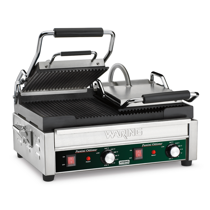 WPG 300 Parrilla para panini con doble acanaladura