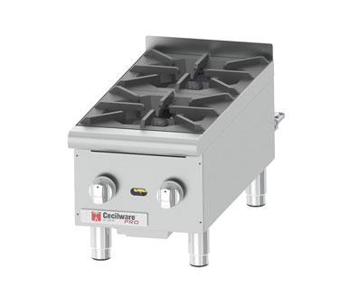 HPCP212 - Cecilware Pro Hotplate Countertop, Gas, 12'x20', 2 burners