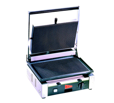 TSG1G - Panini Grill, Single, cast iron grooved