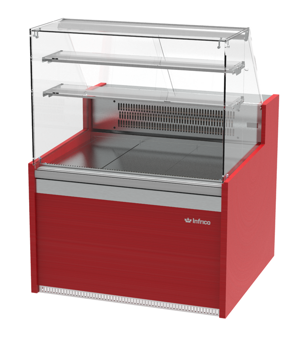 VGL0 9P Vitrina expositora con reserva para pastelería serie Glac