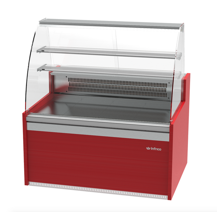 VGL 12C Vitrina expositora con reserva para pastelería serie Glace
