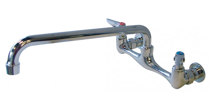 Swing Nozzle Faucet, 8" Center, 12" Spout