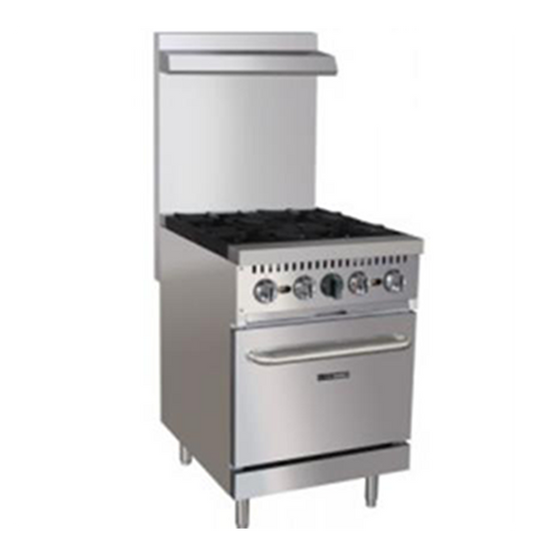 HDS - GR24 -Heavy Duty Range - 4 burners